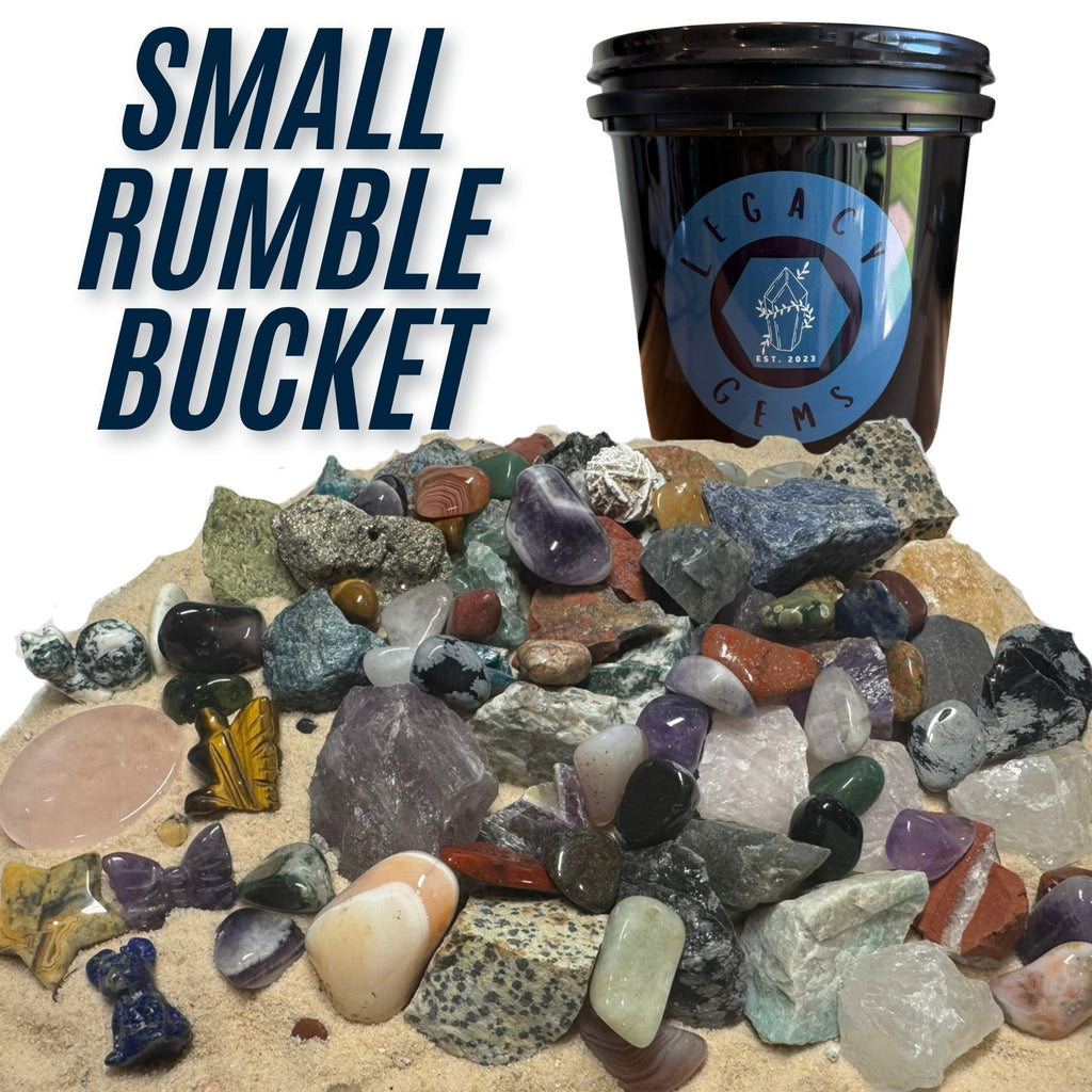 Small Raw and Tumbled (RUMBLE) Mining Bucket