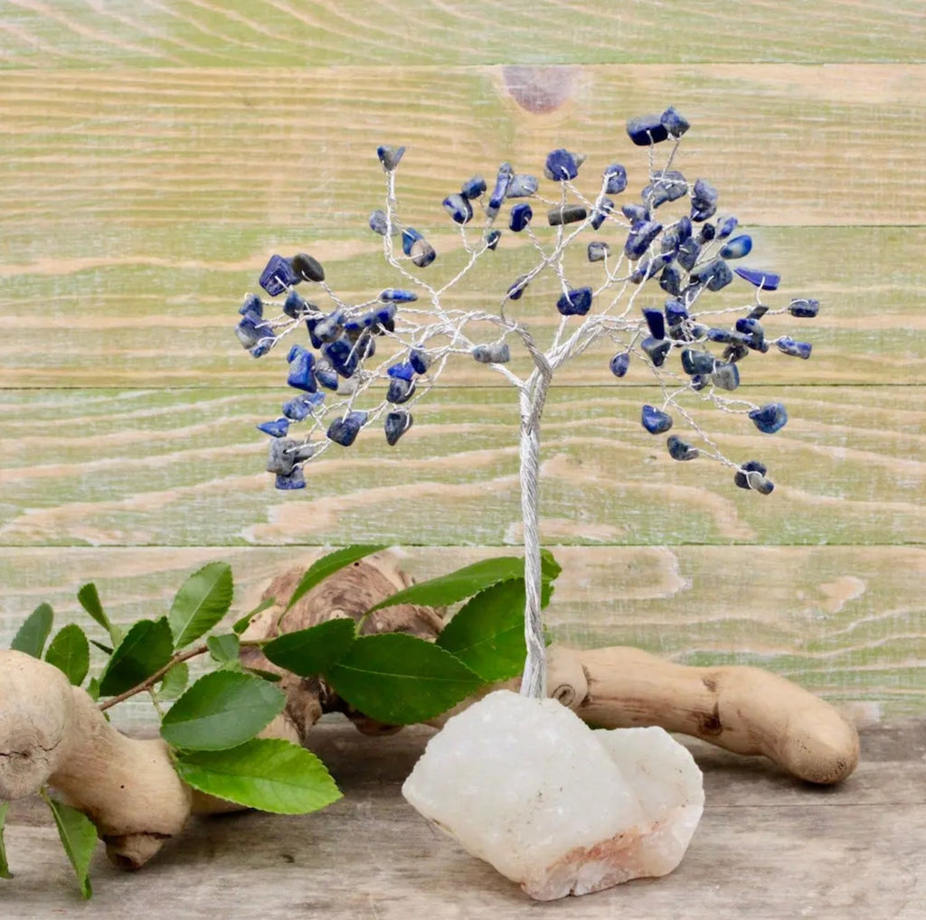 Small Gem Tree- 100 Gemstone, Approx. 6”-7” Tall