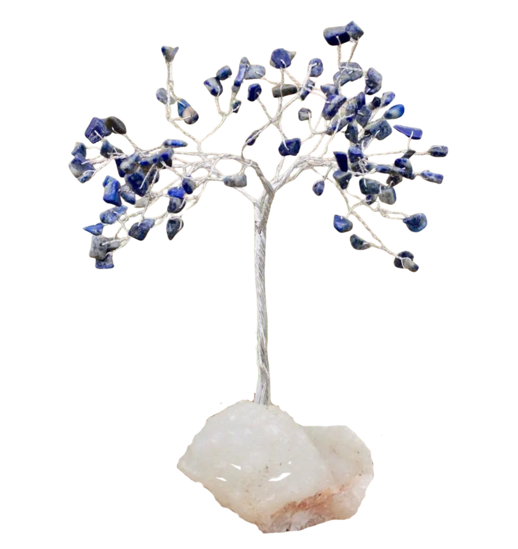 Small Gem Tree- 100 Gemstone, Approx. 6”-7” Tall