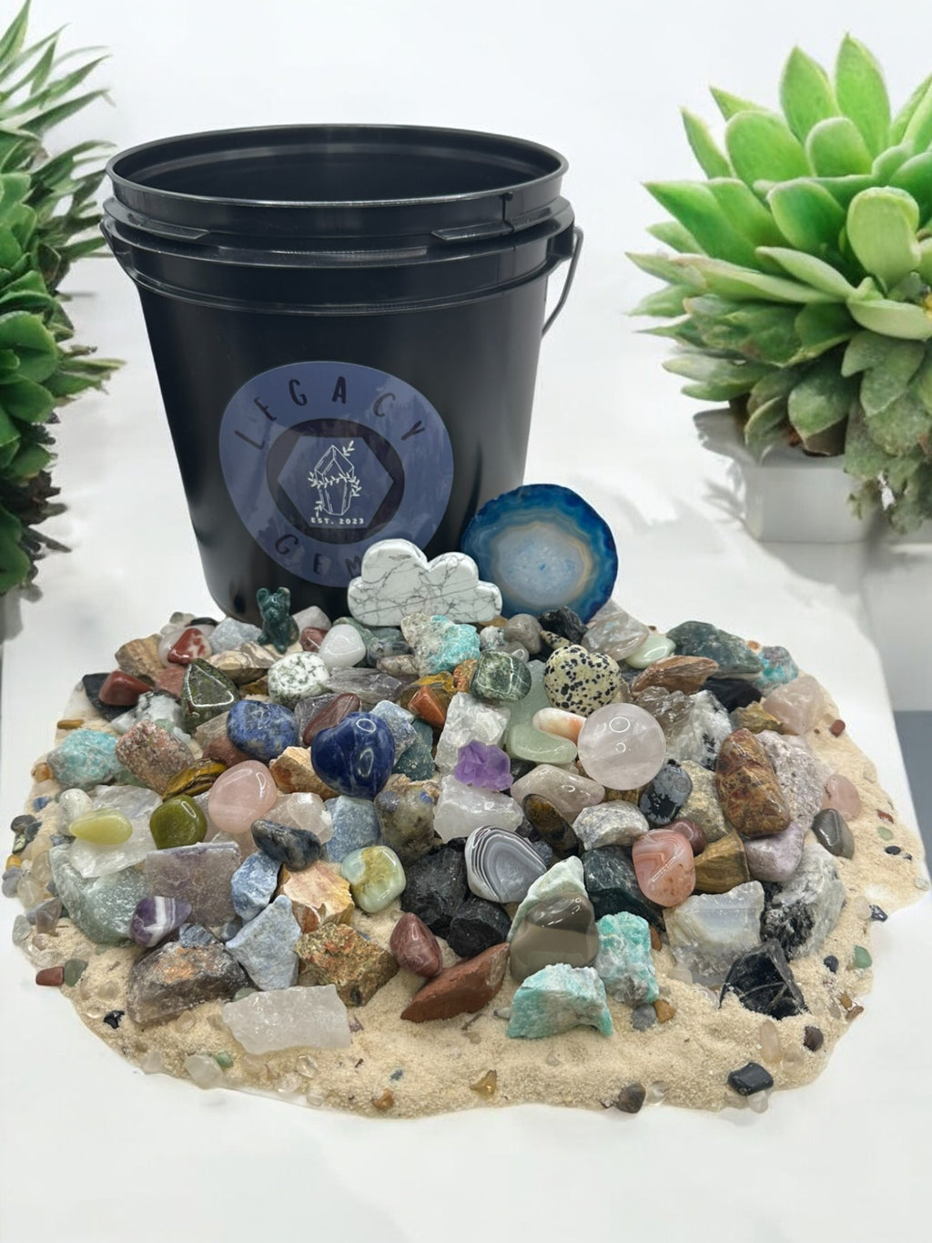 Rumble (Raw and Tumbled) Mining Bucket